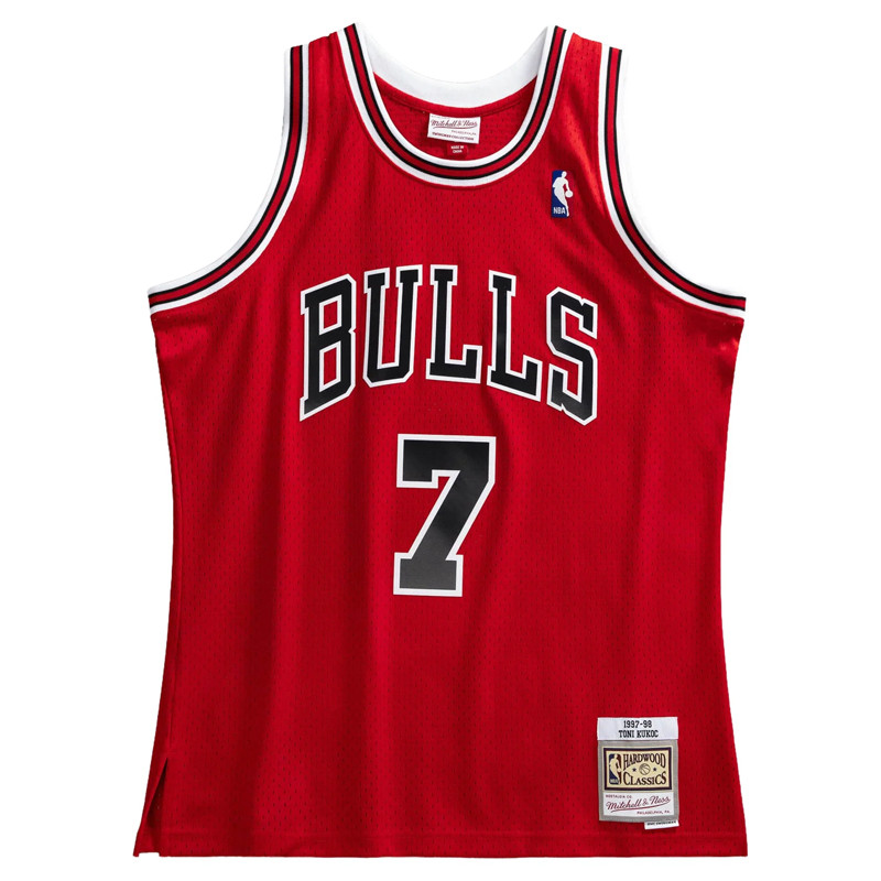 BAJU BASKET MITCHELL N NESS Chicago Bulls 1997-98 Toni Kukoc Swingman Jersey